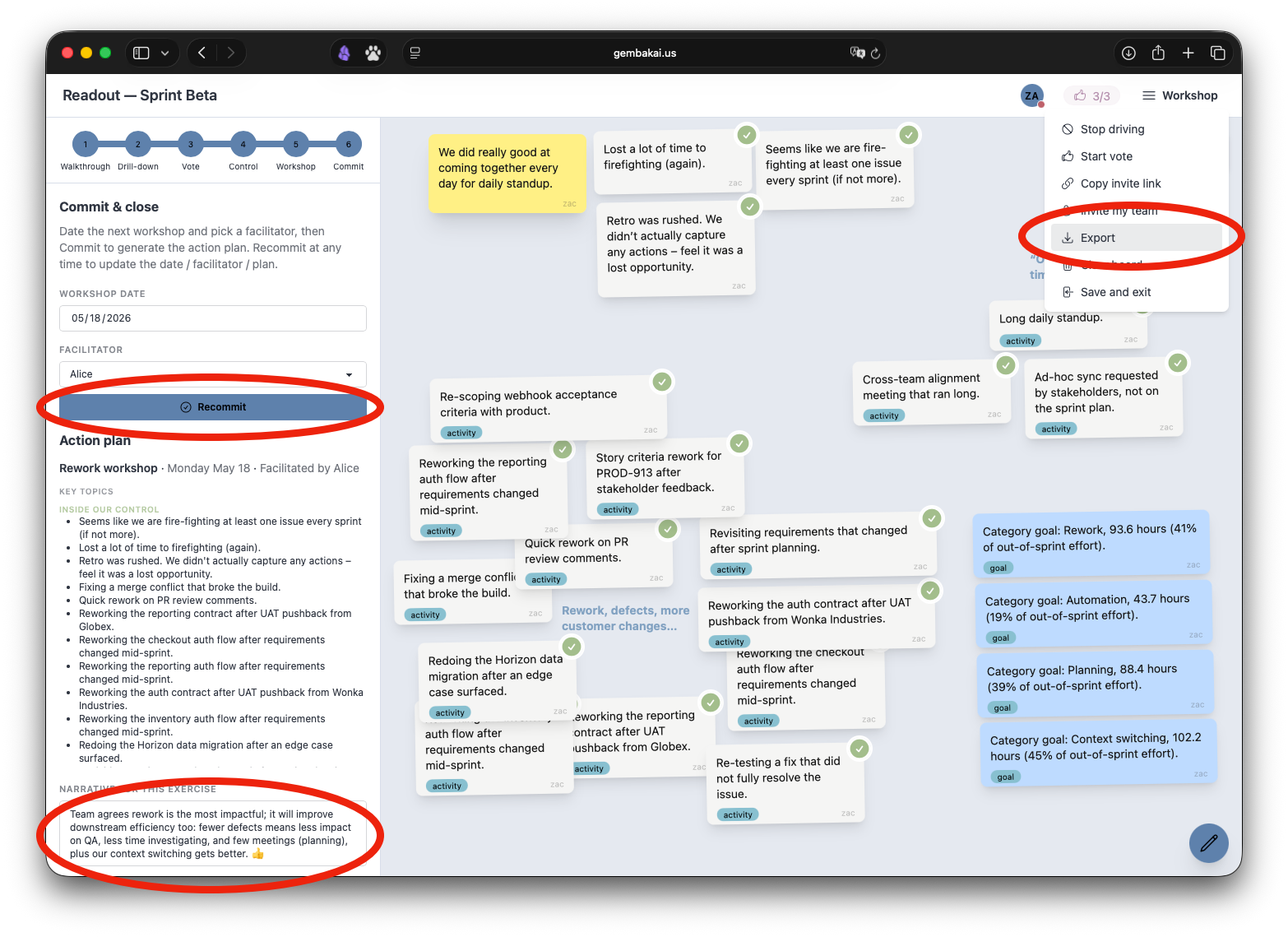 Commit to a workshop